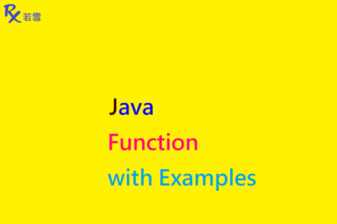 Function in Java with Examples - Java 147