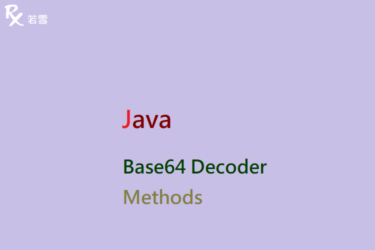 Java Base64 Decoder Methods - Java 147