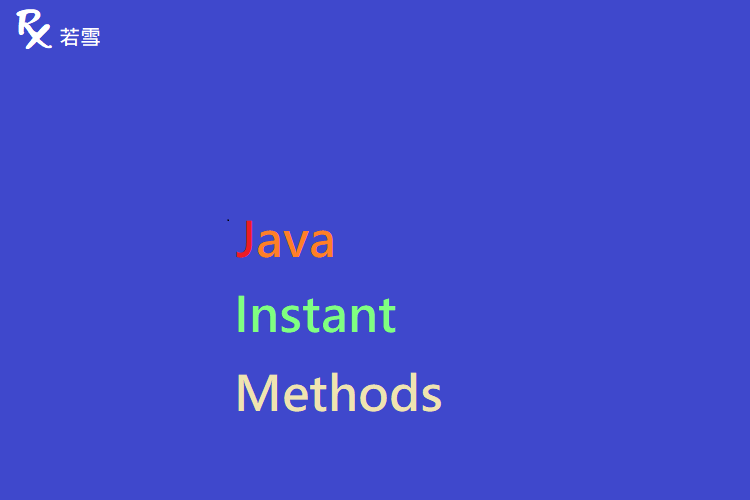 Java Instant Methods - Java 147