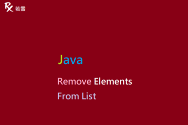 Java Remove Elements From List - Java 147