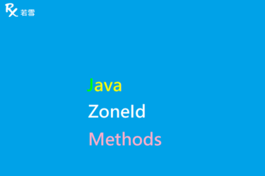 Java ZoneId Methods - Java 147