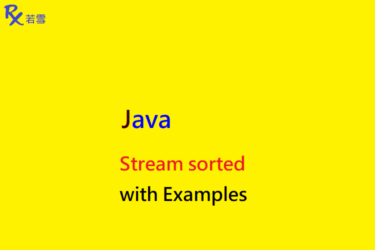 Stream sorted in Java with Examples - Java 147